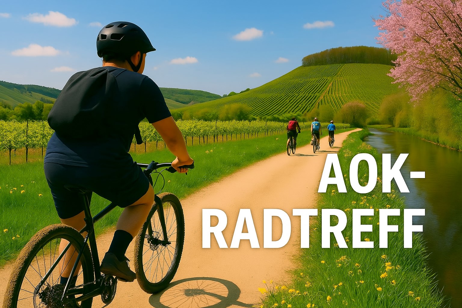 Titelbild Start AOK-Radtreff erstellt mit CoPilot