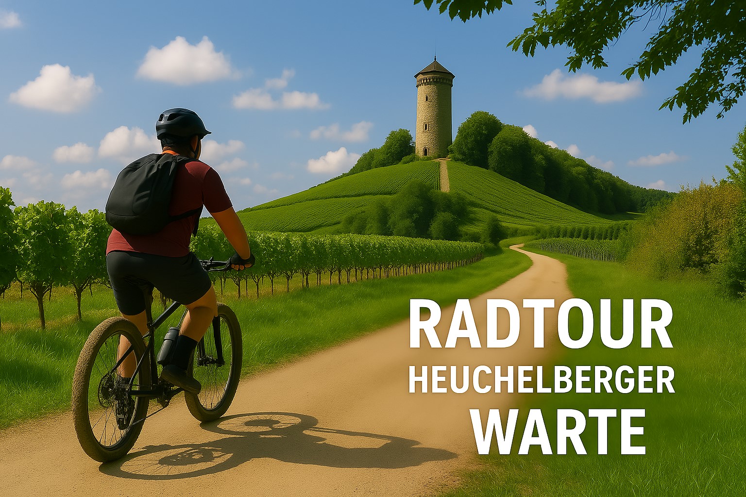 Titelbild Radtour Heuchelberger Warte erstellt mit CoPilot