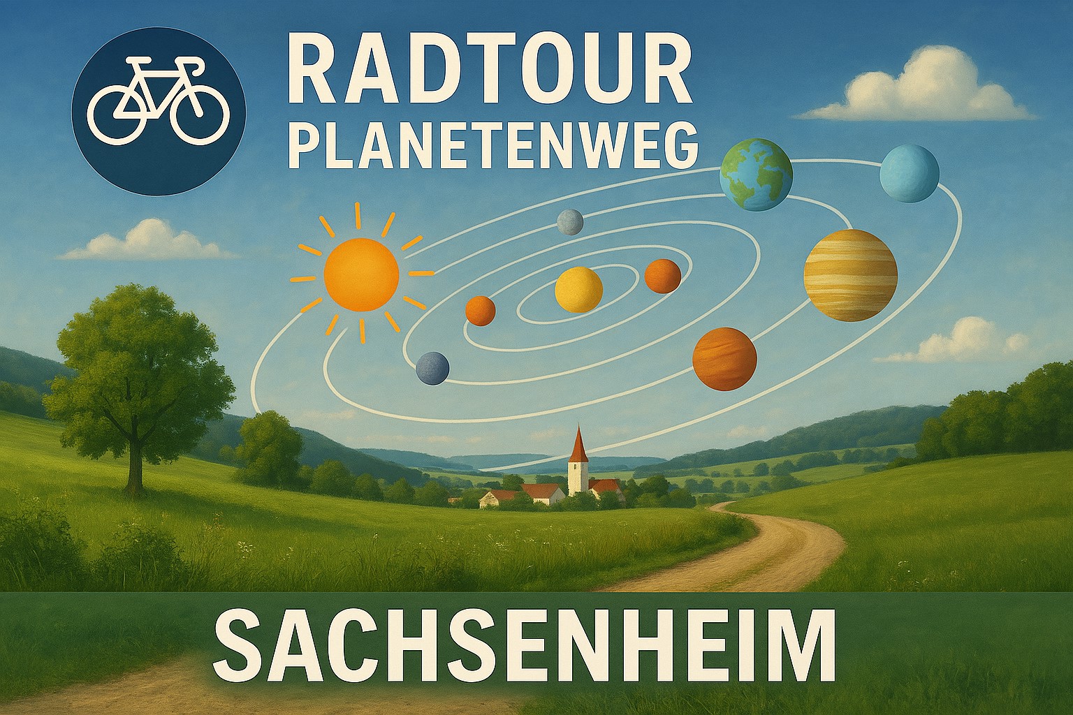 Titelbild Planetenweg erstellt mit CoPilot